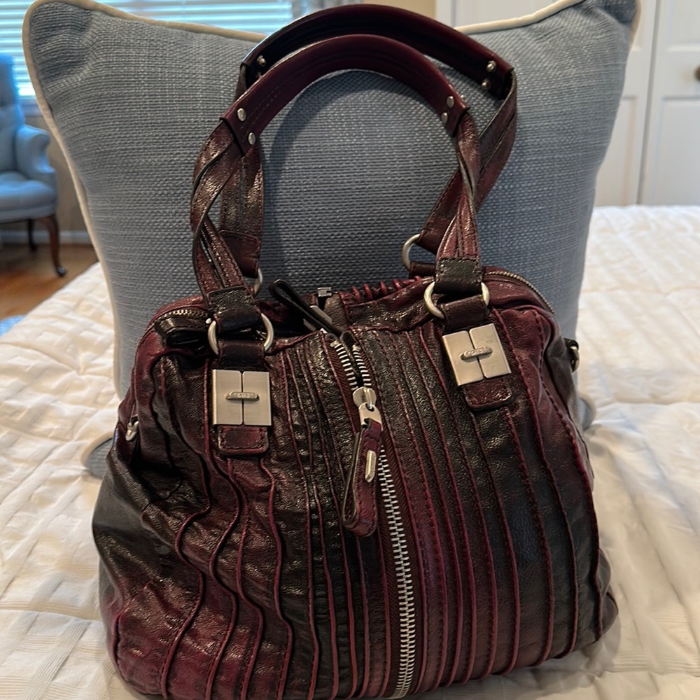 Tulah Ray mauve handbag